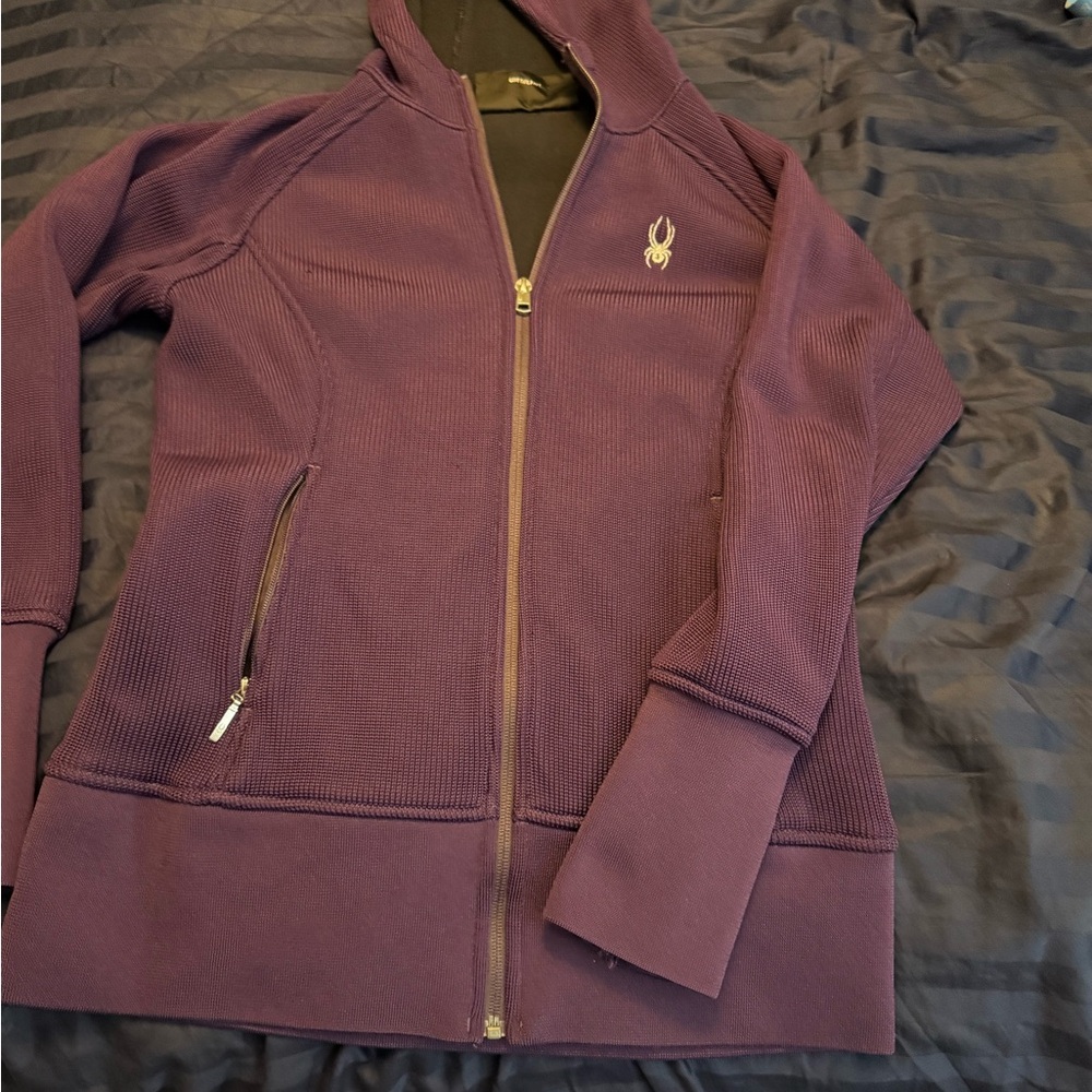 Like-new Spyder Women's Deep Purple Hooded Jacket
